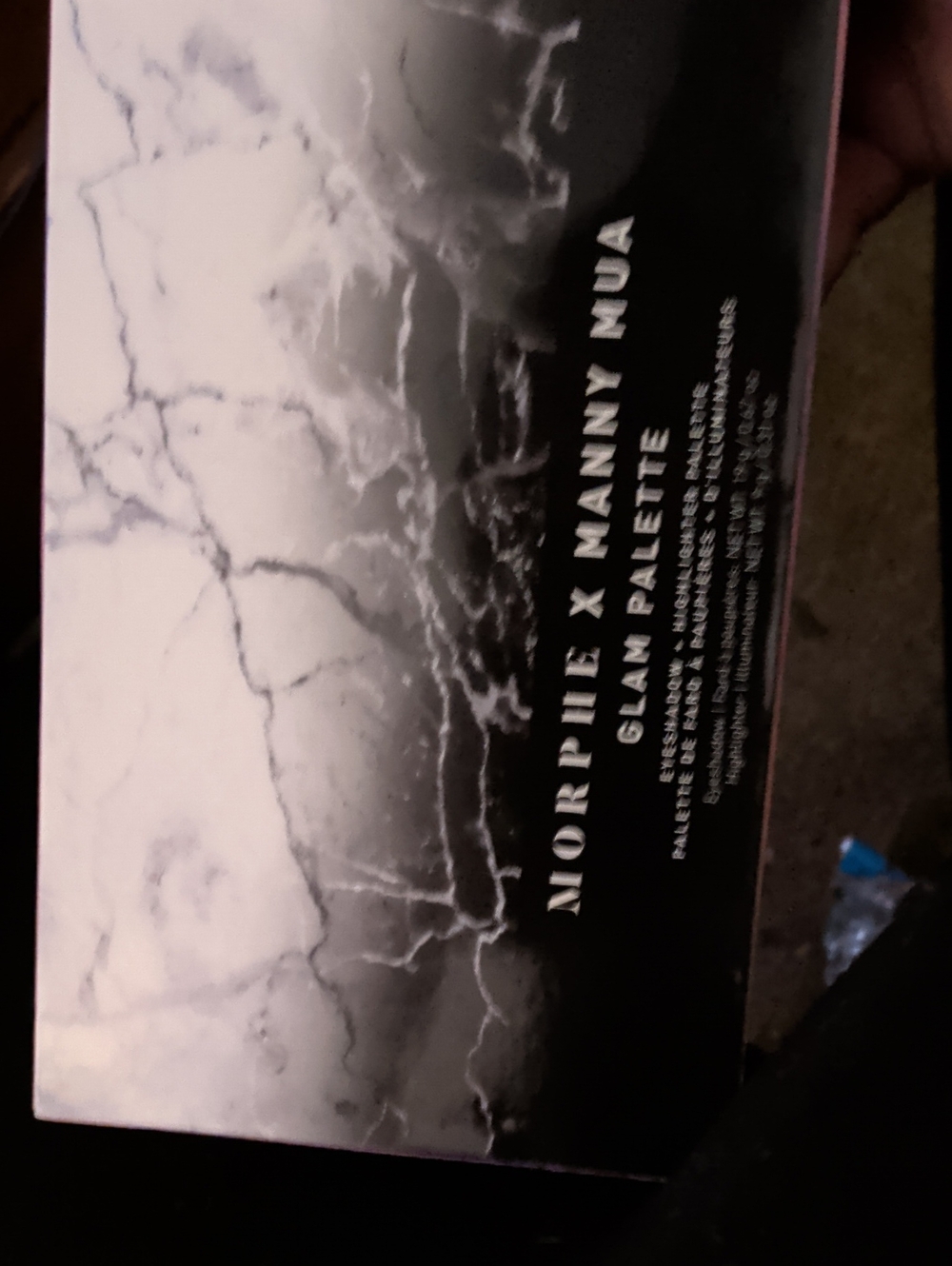 Morphe Marble-Pattern Eyeshadow Palette in Black & White